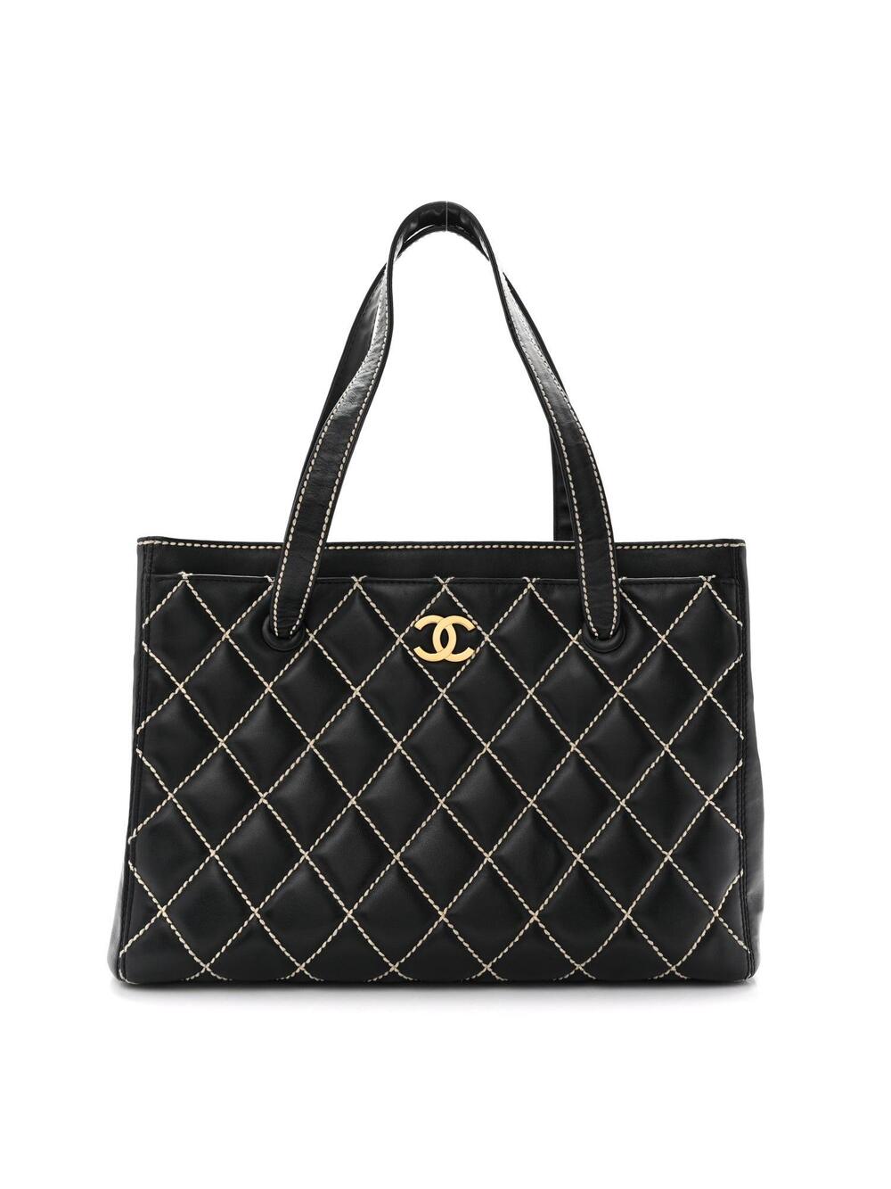 Chanel Calfskin Wild Stitch Medium Tote #348339C15B